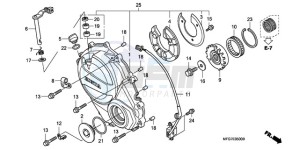 CB600FA39 Spain - (SP / ABS ST) drawing RIGHT CRANKCASE COVER