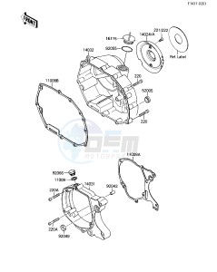 KLF 110 A [MOJAVE 110] (A1-A2) [MOJAVE 110] drawing ENGINE COVER-- S- -