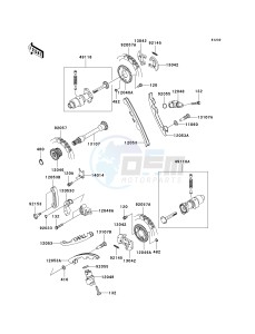 KVF 750 E [BRUTE FORCE 750 4X4I NRA OUTDOORS] (E8F-E9FA) E9F drawing CAMSHAFT-- S- -_TENSIONER