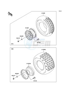 KFX700 KSV700A6F EU drawing Tires