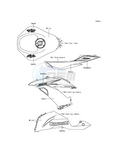 NINJA_ZX-6R ZX636EDF FR GB XX (EU ME A(FRICA) drawing Decals(P.F.S.White)