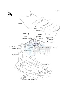 JT 1500 F [ULTRA 260LX] (F9F) F9F drawing SEAT