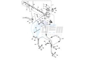 TDM 850 drawing FRONT MASTER CYLINDER