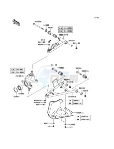 KVF750 4x4 KVF750LCS EU GB drawing Front Suspension