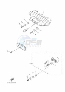 TRACER 7 MTT690-U (B5T3) drawing TAILLIGHT