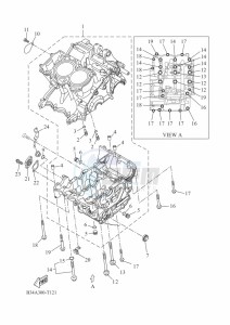 XTZ690D TENERE 700 WORLD RAID (BAG1) drawing CRANKCASE