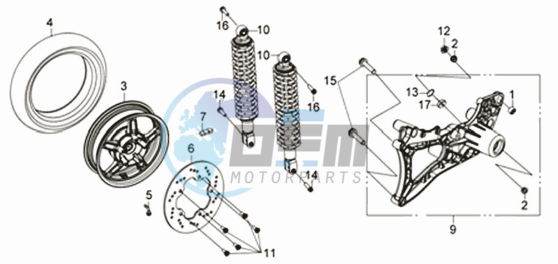 REAR WHEEL / REAR SUSPENSION