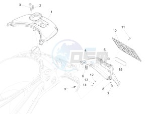 150 4T 3V ie Primavera (APAC, LATAM) (AU, S.A., TH, TN, VT) drawing Rear cover - Splash guard