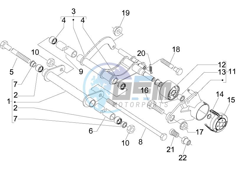 Swinging arm