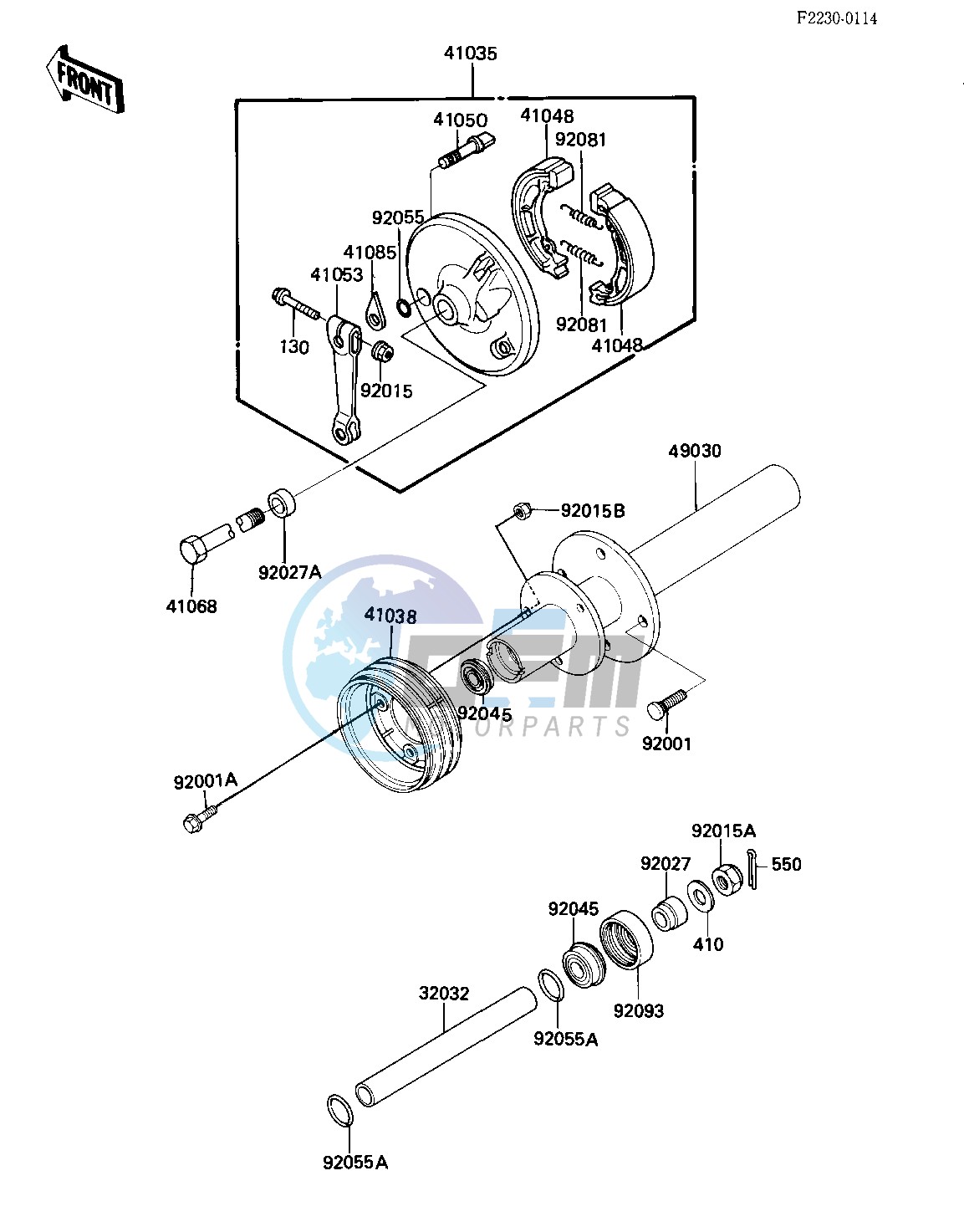 FRONT HUB_BRAKE -- 84 KLT200-C2- -