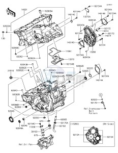 NINJA ZX-10R ZX1000SHF XX (EU ME A(FRICA) drawing Crankcase