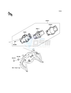 VERSYS KLE650CBF GB XX (EU ME A(FRICA) drawing Meter(s)