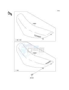 KDX 200 H [KDX200] (H6-H9) [KDX200] drawing SEAT