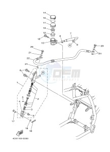 YFM250R YFM25RB RAPTOR 250 (1BTG 1BTH 1BTJ) drawing REAR MASTER CYLINDER