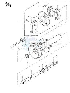 KLT 200 B [KLT200] (B1) | SOLID AXLE [KLT200] drawing FRONT HUB_BRAKE