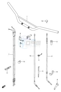 DR350 (E1) drawing HANDLEBAR