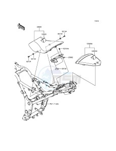 Z300 ER300AFF XX (EU ME A(FRICA) drawing Seat