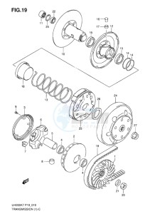 UH200G BURGMAN EU drawing TRANSMISSION (1)