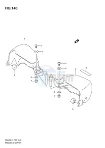 AN400 (E2) Burgman drawing KNUCKLE COVER (AN400ZAL1 E51)