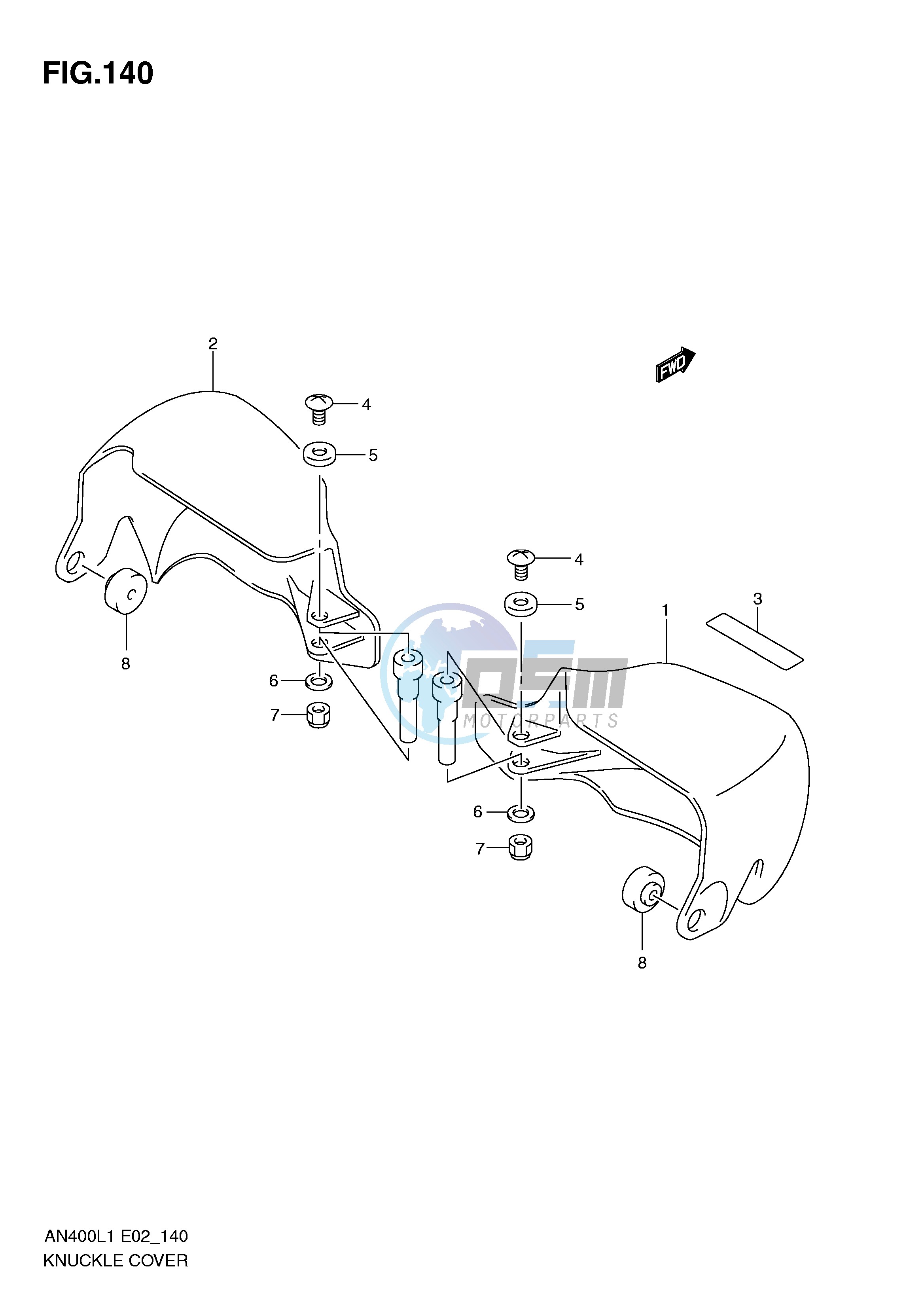 KNUCKLE COVER (AN400ZAL1 E51)