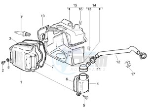 LX 150 4T USA drawing Cylinder head cover