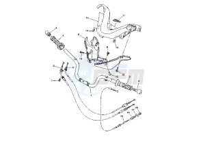 XP T-MAX ABS 500 drawing STEERING HANDLE - CABLE