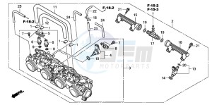 CBF600NA drawing THROTTLE BODY