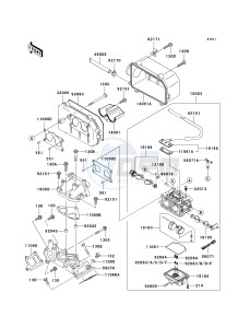 KAF 620 J [MULE 3010 TRANS4X4] (J6J-J8F) J7F drawing CARBURETOR