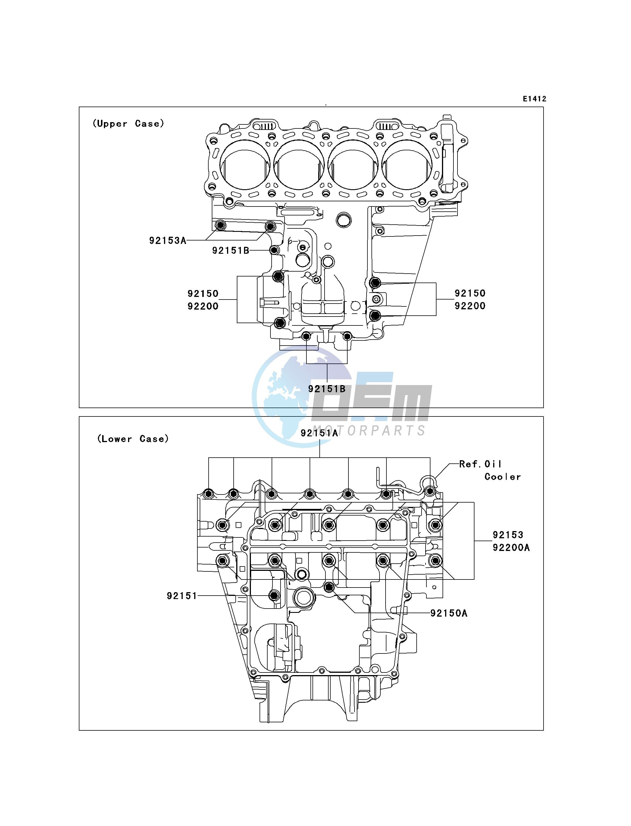 CRANKCASE BOLT PATTERN