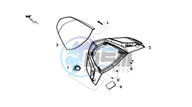 HEAD LIGHT COVER / SPEEDOMETER COWL / MIRRORS