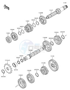 KX85 KX85CJF EU drawing Transmission