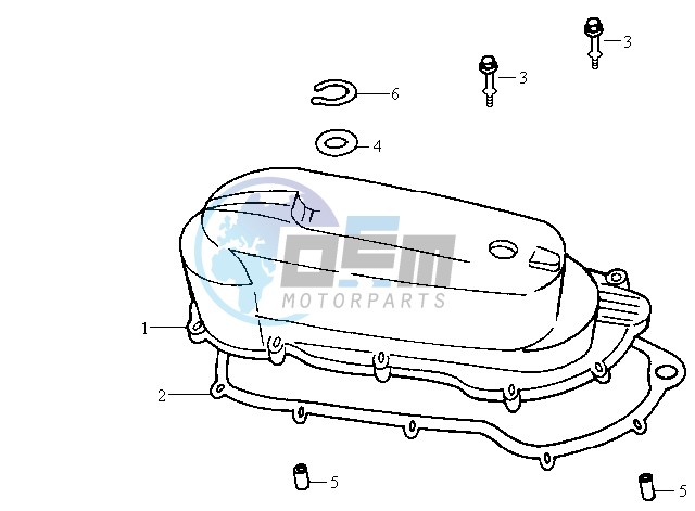 CRANKCASE COVER LEFT