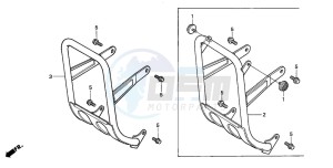 TRX90 FOURTRAX 90 drawing CARRY PIPE