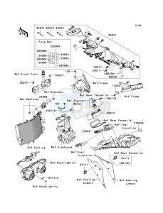 ZX 1000 D [NINJA ZX-10R] (D6F-D7FA) D7FA drawing CHASSIS ELECTRICAL EQUIPMENT