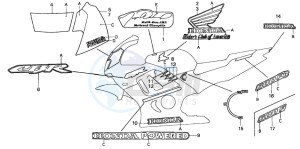 CBR600F3 drawing STRIPE (CBR600SE)