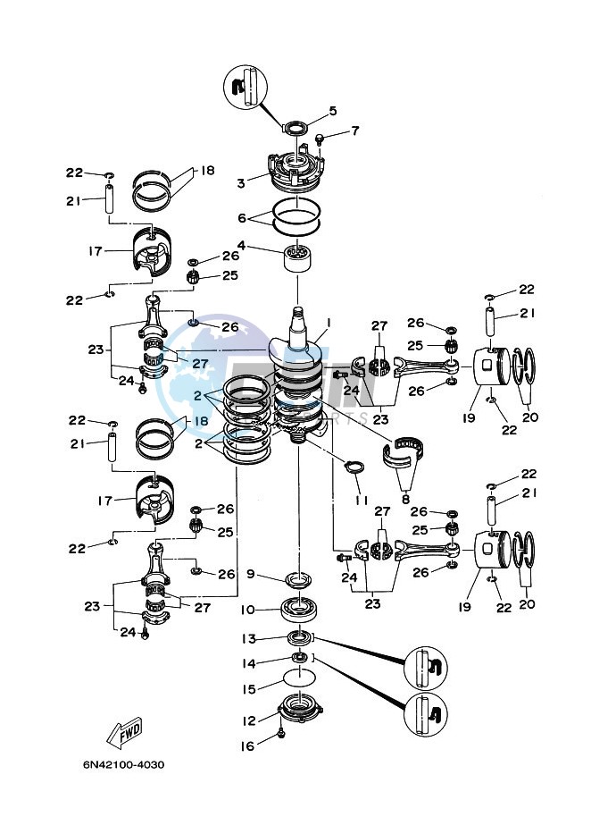 CRANKSHAFT--PISTON