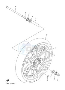 XVS950CU XV950 (2DE2) drawing FRONT WHEEL