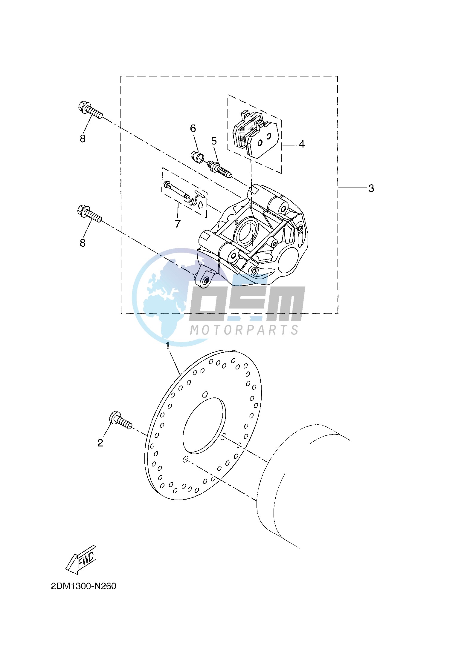 REAR BRAKE CALIPER