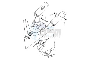 TDM 850 drawing EXHAUST