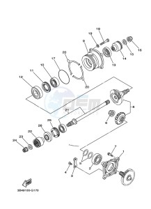 YFM700FWBD KODIAK 700 EPS (BGF1) drawing MIDDLE DRIVE GEAR