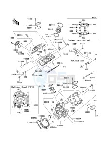 KVF 750 D [BRUTE FORCE 750 4X4I] (D8F-D9F) D8F drawing CYLINDER HEAD