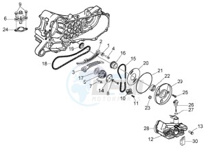 LX 50 4T drawing Oil pump-oil pan