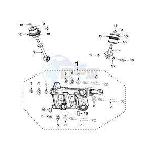 SAT 500 X drawing ENGINEMOUNT