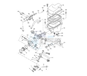 WR X 125 drawing INTAKE