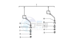 PX 150 (EMEA, APAC, LATAM) (Jp, Mx) drawing Driving mirror/s