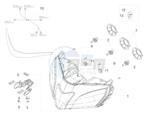 RSV4 1000 RR E4 ABS (EMEA, LATAM) drawing Front lights