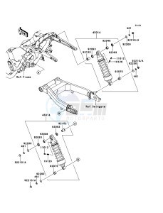 VN1700_CLASSIC_TOURER_ABS VN1700DEF GB XX (EU ME A(FRICA) drawing Suspension/Shock Absorber