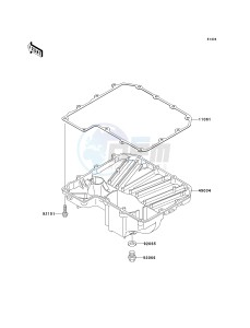 ZX 900 F [NINJA ZX-9R] (F1-F2) [NINJA ZX-9R] drawing OIL PAN