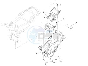 California 1400 Touring ABS 1380 drawing Saddle compartment