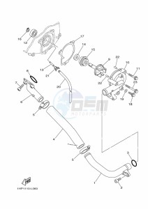 YFM700FWBD KODIAK 700 EPS (BGF1) drawing WATER PUMP